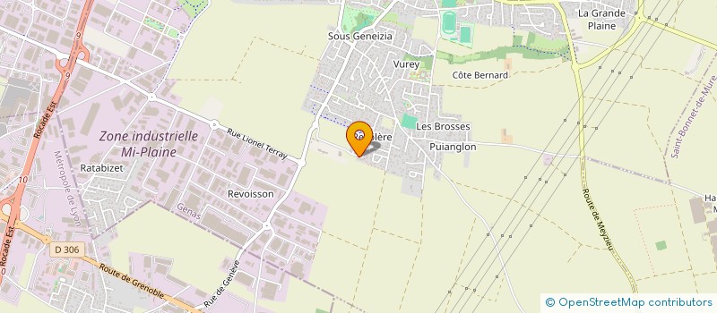 localisation de l'entreprise SCI NEW C.E.A  GENAS