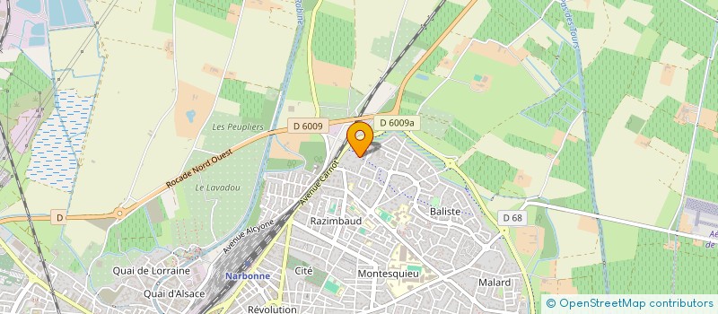localisation de l'entreprise SCI NEW CAMP  NARBONNE