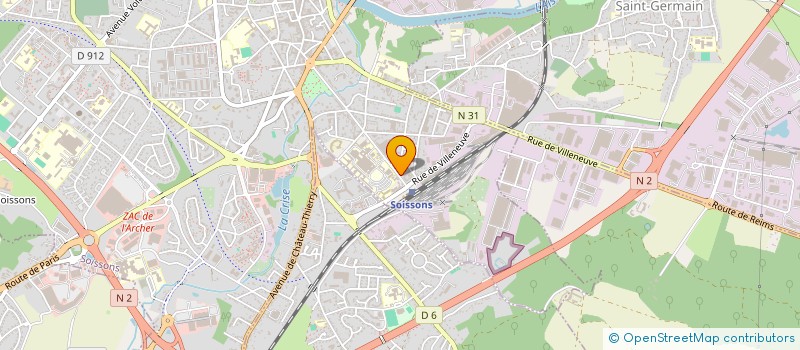 localisation de l'entreprise SCI NEW CASTEL à SOISSONS