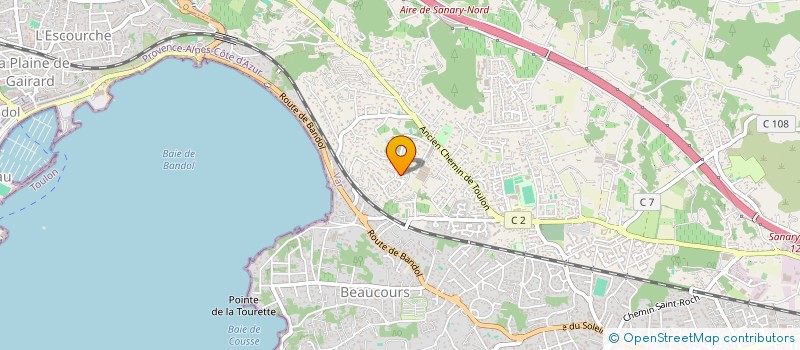localisation de l'entreprise SCI NEW CONCORDIA à SANARY-SUR-MER