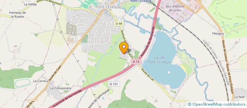 localisation de l'entreprise SCI NEW LIFE 14  PONT L'EVEQUE