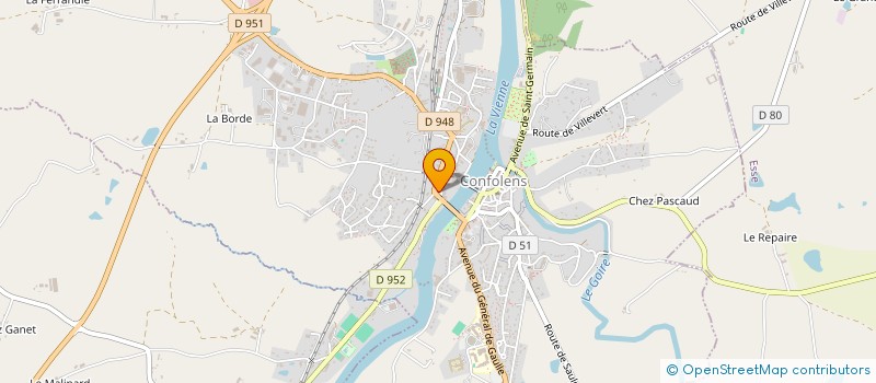 localisation de l'entreprise SCI NEW LIFE à CONFOLENS