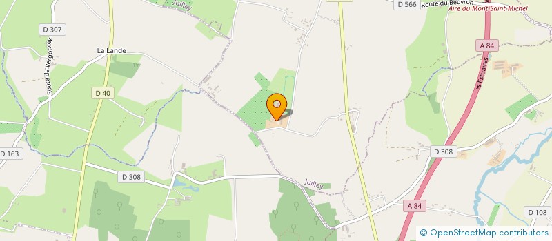 localisation de l'entreprise SCI NEW MOON  JUILLEY