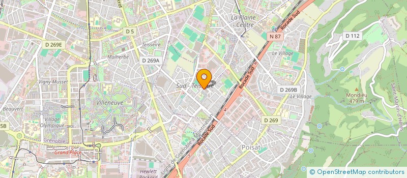 localisation de l'entreprise SCI NEW START LIFE  SAINT-MARTIN-D'HERES