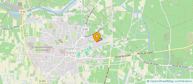 localisation de l'entreprise SCI NEWCASTLE  CAMARET-SUR-AIGUES