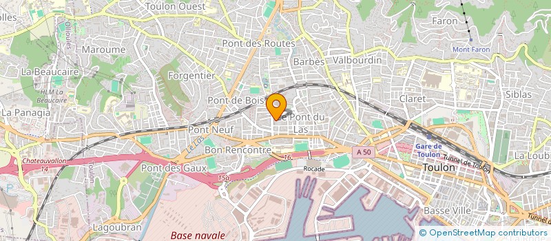 localisation de l'entreprise SCI NEWNOX  TOULON