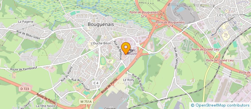 localisation de l'entreprise SCI NEWTON à BOUGUENAIS