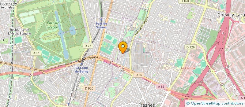 localisation de l'entreprise SCI NEWTOWN  FRESNES