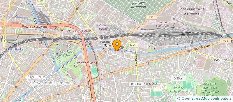 localisation de l'entreprise SCI NEXIMO  PANTIN