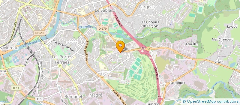 localisation de l'entreprise SCI NEXOISE à LIMOGES