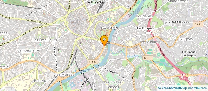localisation de l'entreprise SCI NEXONNAISE à LIMOGES
