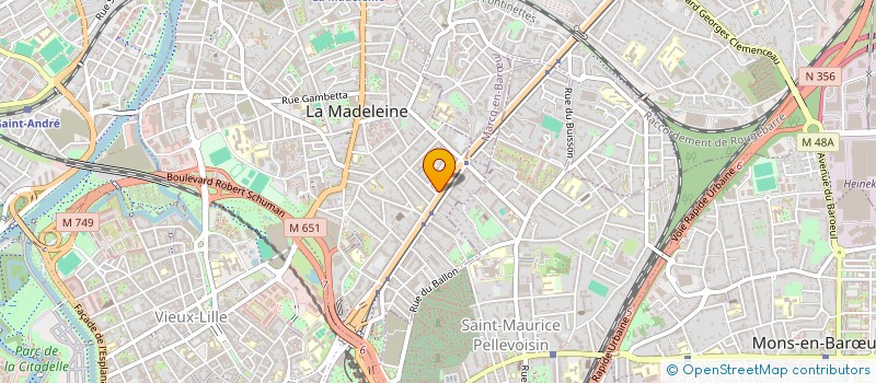 localisation de l'entreprise SCI NEXT à LA MADELEINE