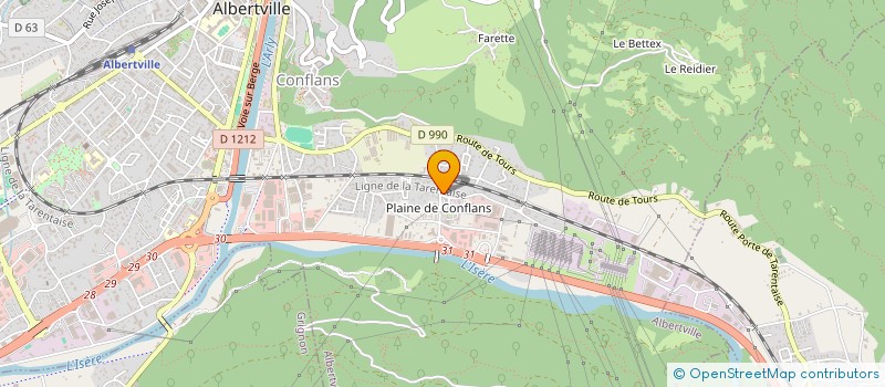 localisation de l'entreprise SCI NEZZARHI  ALBERTVILLE