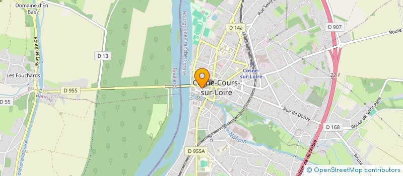 localisation de l'entreprise SCI NF COSNE à COSNE-COURS-SUR-LOIRE