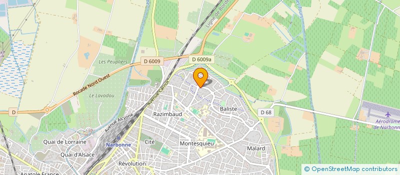 localisation de l'entreprise SCI NF124 à NARBONNE