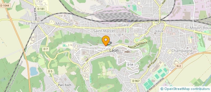 localisation de l'entreprise SCI NF2-O à LAON