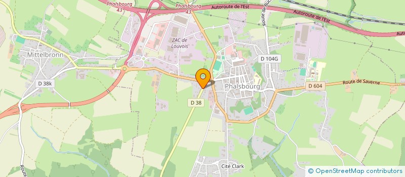 localisation de l'entreprise SCI NFB  PHALSBOURG