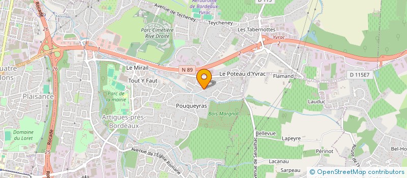 localisation de l'entreprise SCI NFC  ARTIGUES-PRES-BORDEAUX