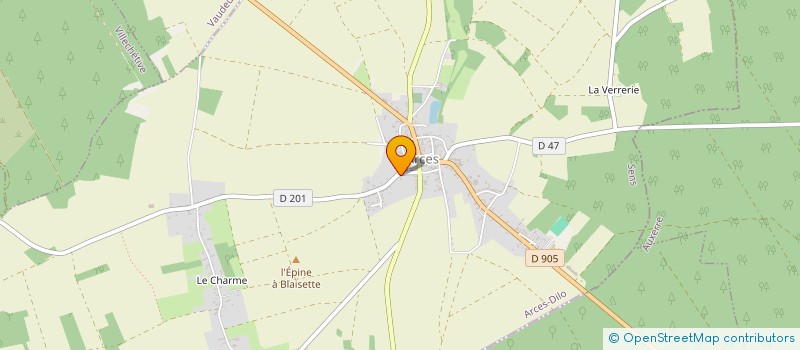 localisation de l'entreprise SCI NFKT IMMO  ARCES-DILO