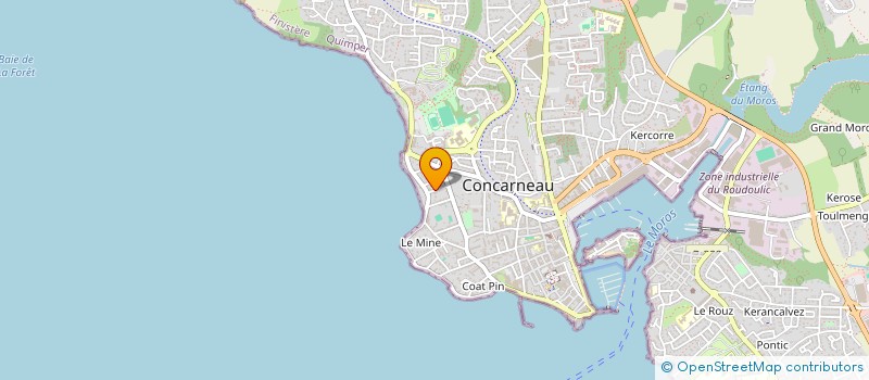 localisation de l'entreprise SCI NG  CONCARNEAU