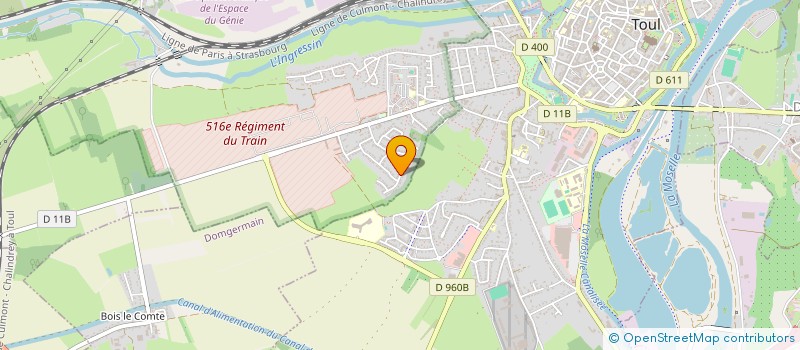 localisation de l'entreprise SCI NGB  ECROUVES