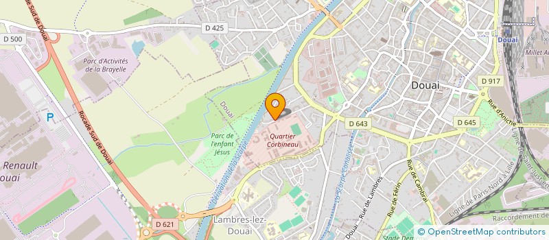 localisation de l'entreprise SCI NGBC à DOUAI