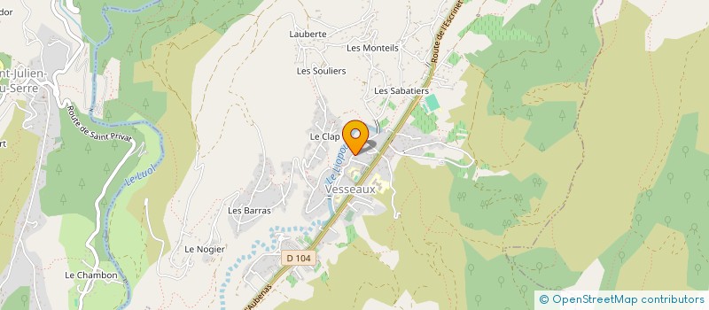 localisation de l'entreprise SCI NGCC  VESSEAUX