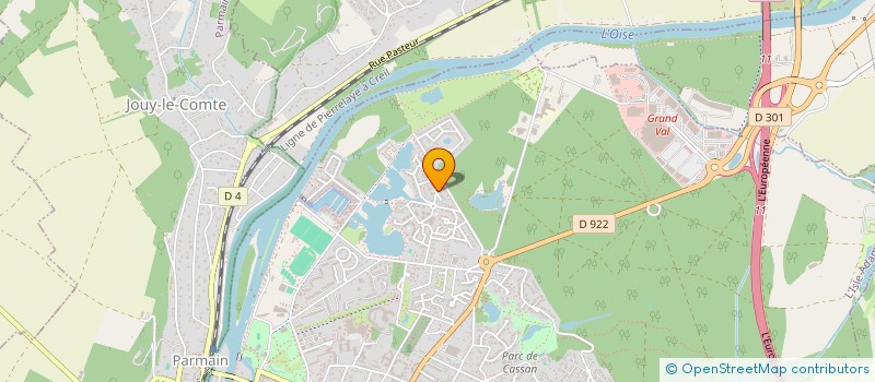 localisation de l'entreprise SCI NGD  L'ISLE-ADAM