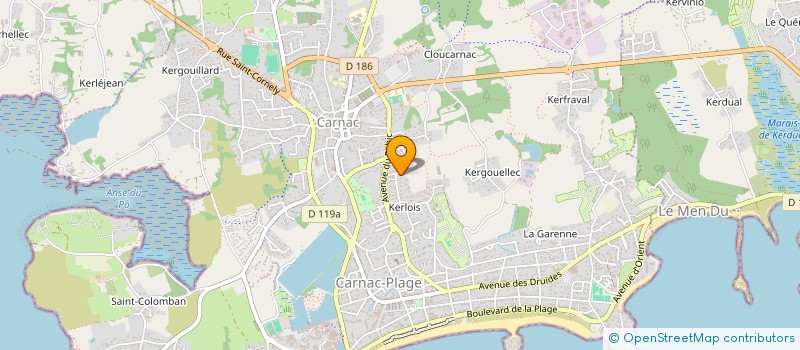 localisation de l'entreprise SCI NGH  CARNAC