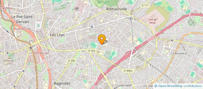 localisation de l'entreprise SCI NGHM à BAGNOLET