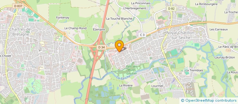 localisation de l'entreprise SCI NGIE  NOYAL-CHATILLON-SUR-SEICHE