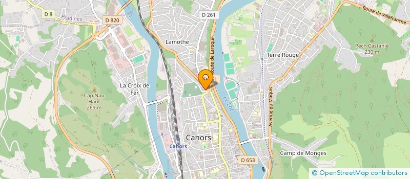 localisation de l'entreprise SCI NGO  CAHORS