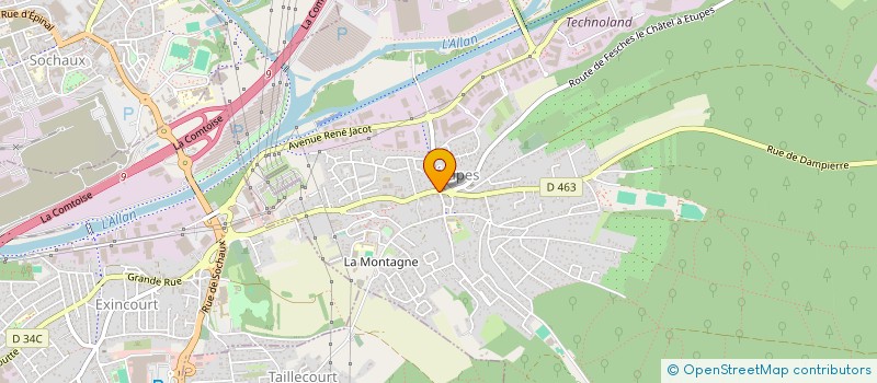 localisation de l'entreprise SCI NGO  ETUPES