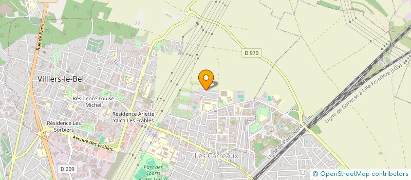 localisation de l'entreprise SCI NGPLUS  VILLIERS-LE-BEL