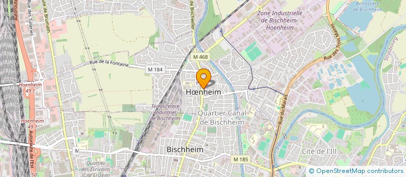 localisation de l'entreprise SCI NGS  HNHEIM