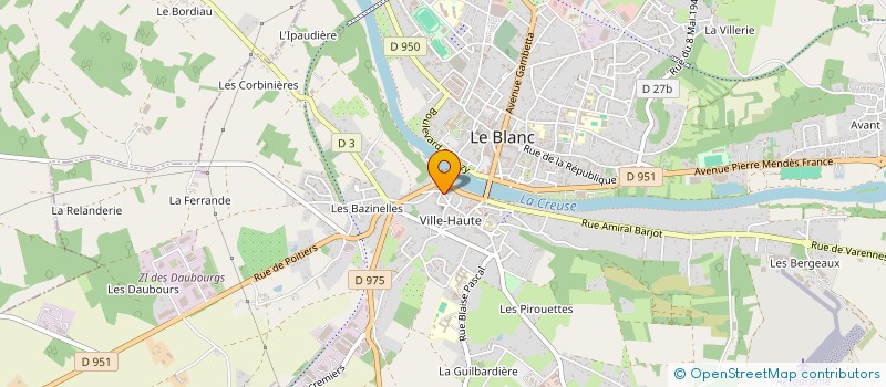 localisation de l'entreprise SCI NGUYEN IMMO à LE BLANC