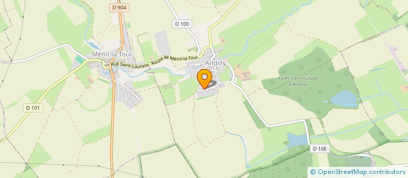 localisation de l'entreprise SCI NH  ANDILLY