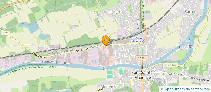 localisation de l'entreprise SCI NH AVENIR  PONT STE MAXENCE