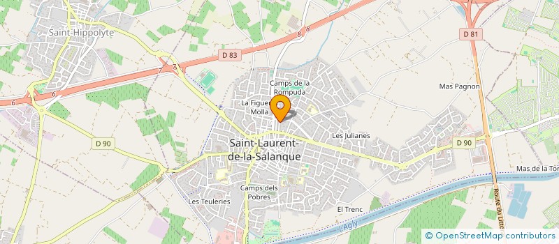 localisation de l'entreprise SCI NHA MOT  SAINT-LAURENT-DE-LA-SALANQUE