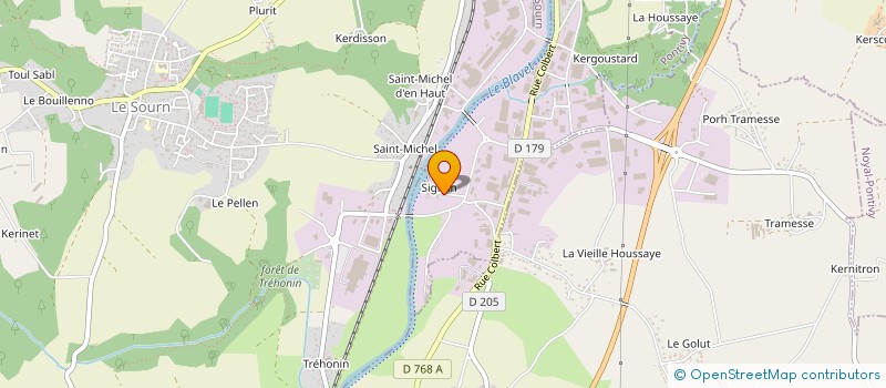 localisation de l'entreprise SCI NHC  PONTIVY