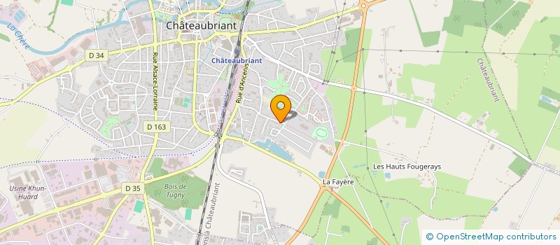 localisation de l'entreprise SCI NHF  CHATEAUBRIANT