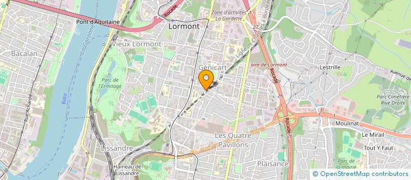 localisation de l'entreprise SCI NHM  LORMONT