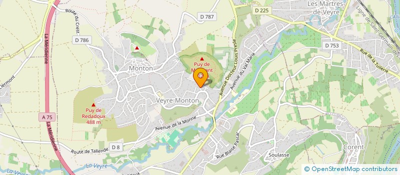 localisation de l'entreprise SCI NHTT  VEYRE-MONTON