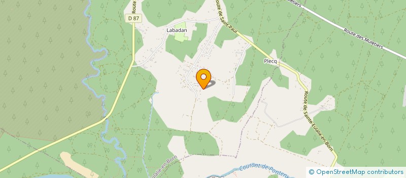 localisation de l'entreprise SCI NI JEAN  SAINTE-EULALIE-EN-BORN