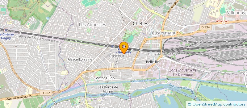 localisation de l'entreprise SCI NIA  CHELLES