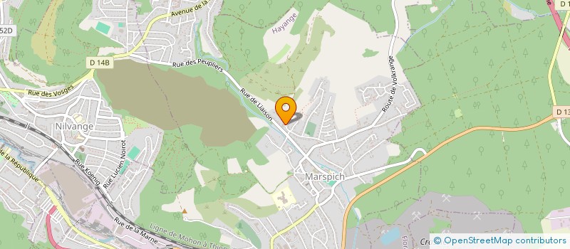 localisation de l'entreprise SCI NIANING  HAYANGE