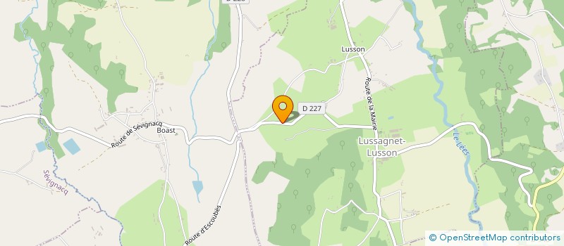 localisation de l'entreprise SCI NIAOULI  LUSSAGNET-LUSSON
