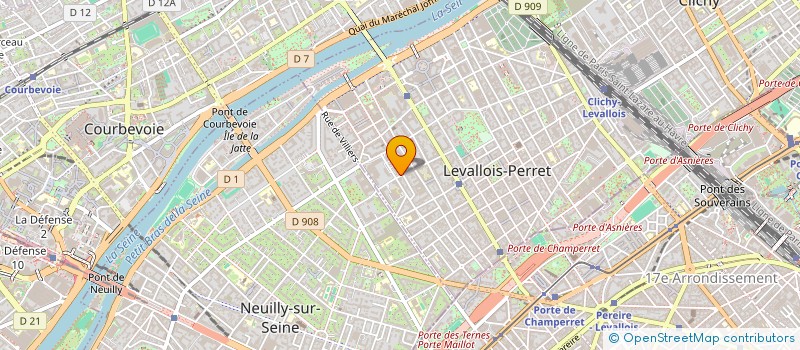 localisation de l'entreprise SCI NIARA  LEVALLOIS-PERRET