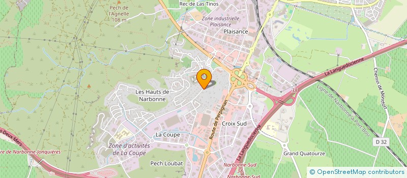localisation de l'entreprise SCI NICA à NARBONNE