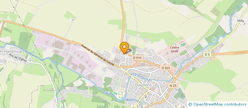 localisation de l'entreprise SCI NICAM  DOULLENS